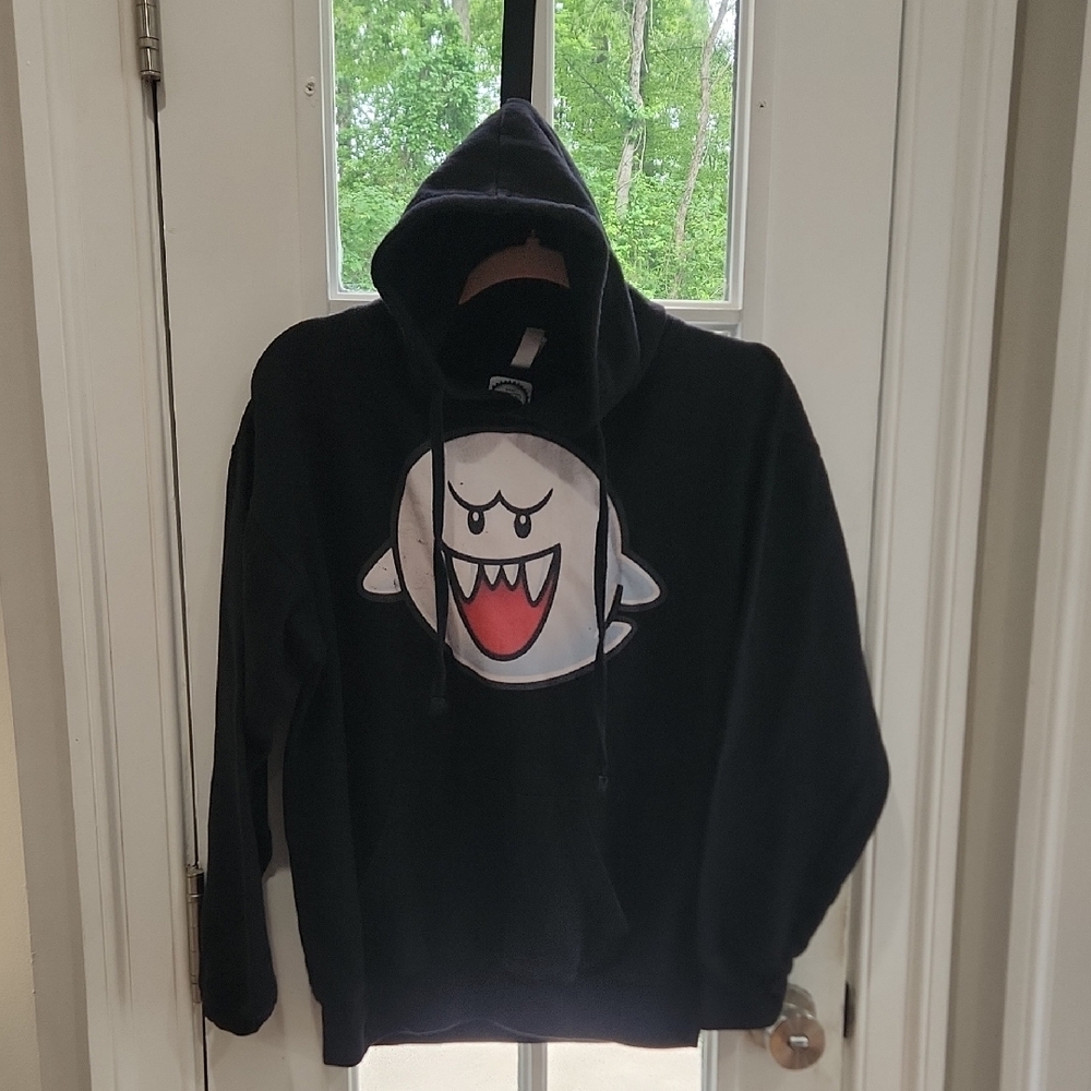 Nintendo Black Boo Hoodie Swearshirt